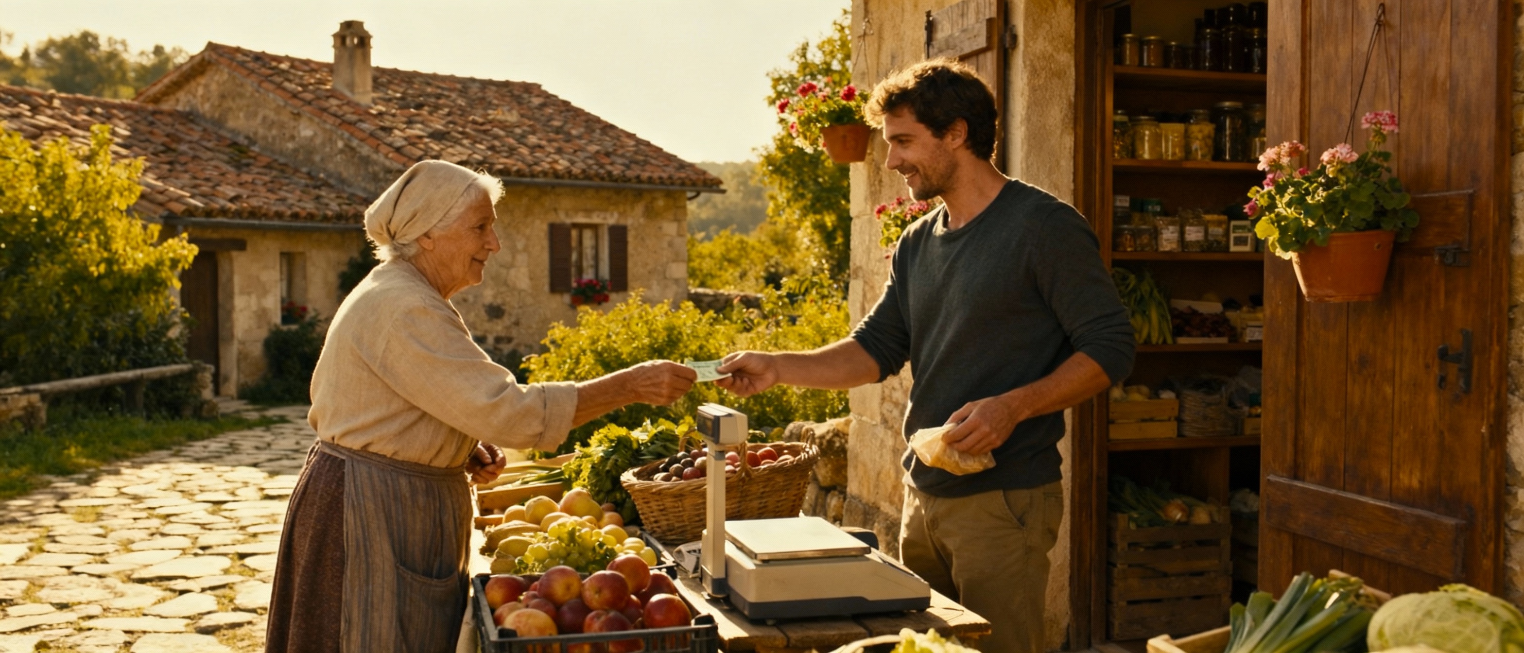Manos hechas un puño con billetes y monedas
